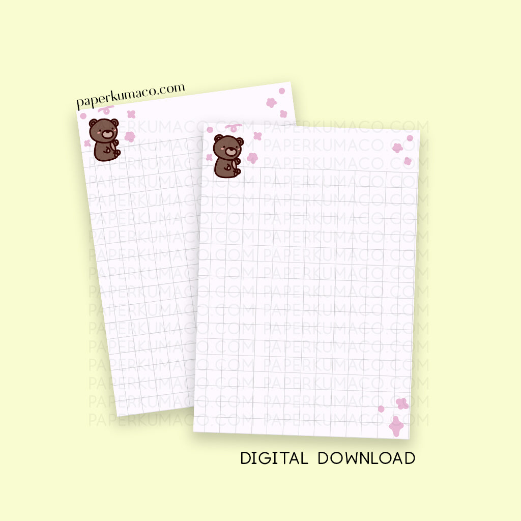 Coco Grid Paper - Digital Download