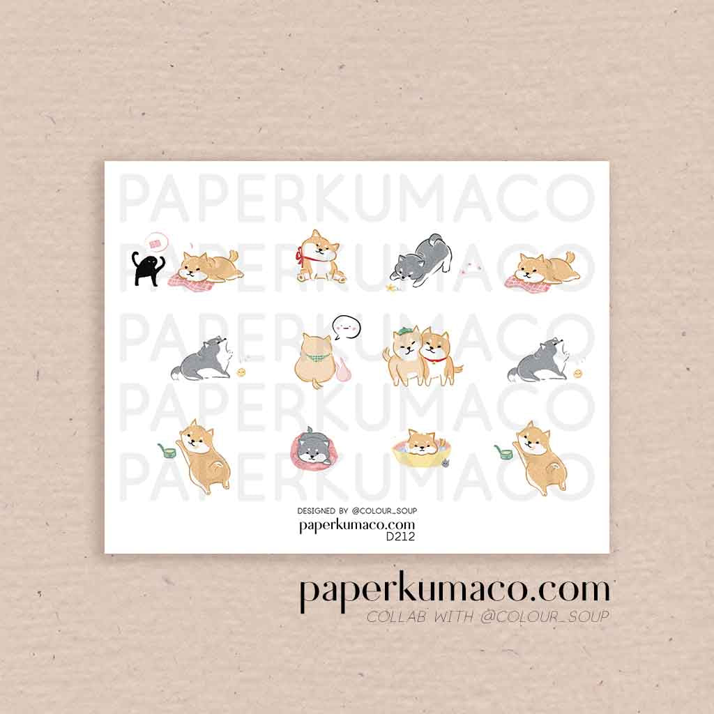 Cute Shiba Dog Decor Stickers