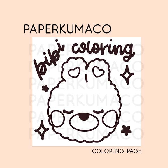 Bibi Coloring Page - Digital Download