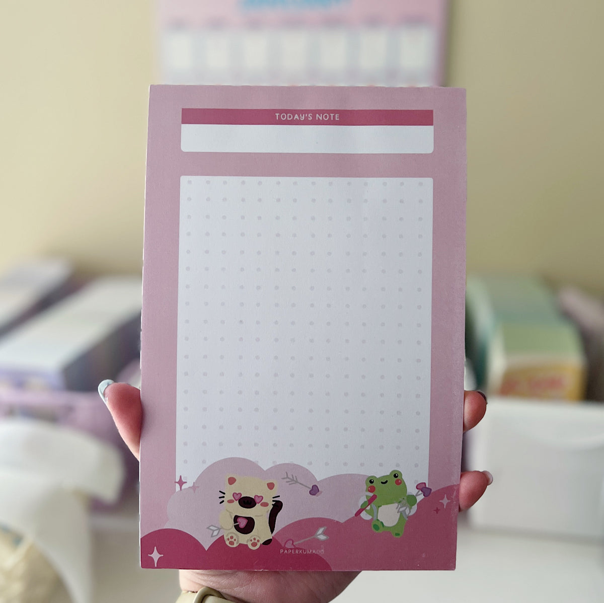 Lili and Soso Love Day Today&#39;s Note Memo Pad