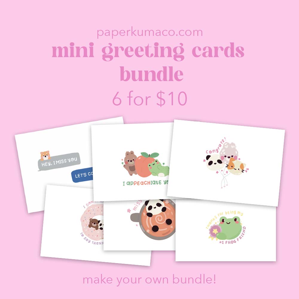 mini greeting card bundle (6) - create your own pack