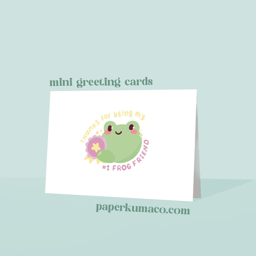 frog friend greeting card