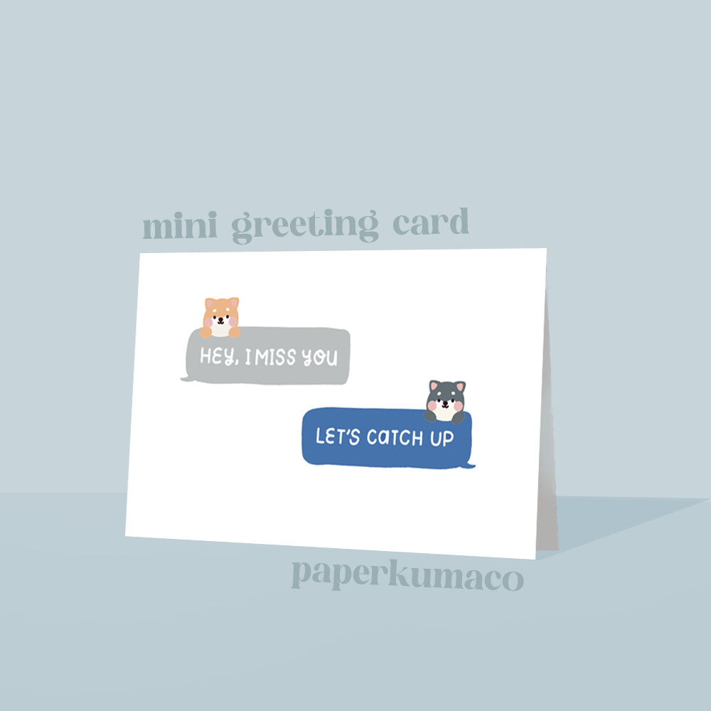 hey i miss you greeting card