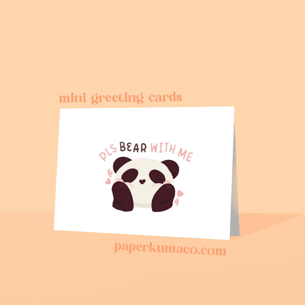 pls bear with me greeting card