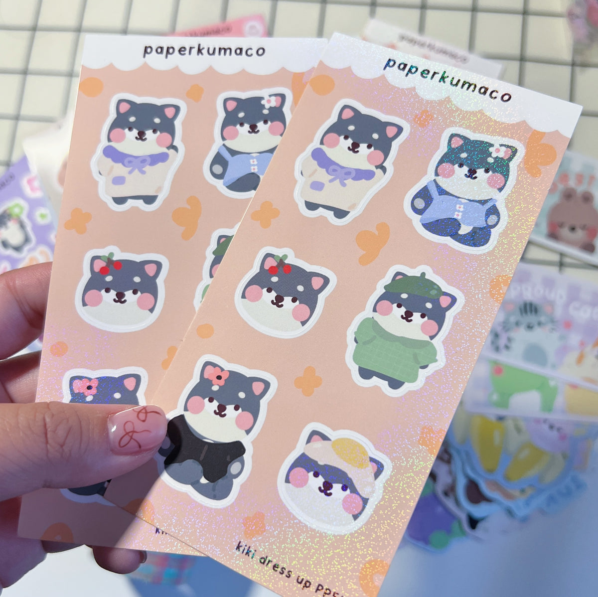 Kiki Dress Up Shimmer Sticker Sheet