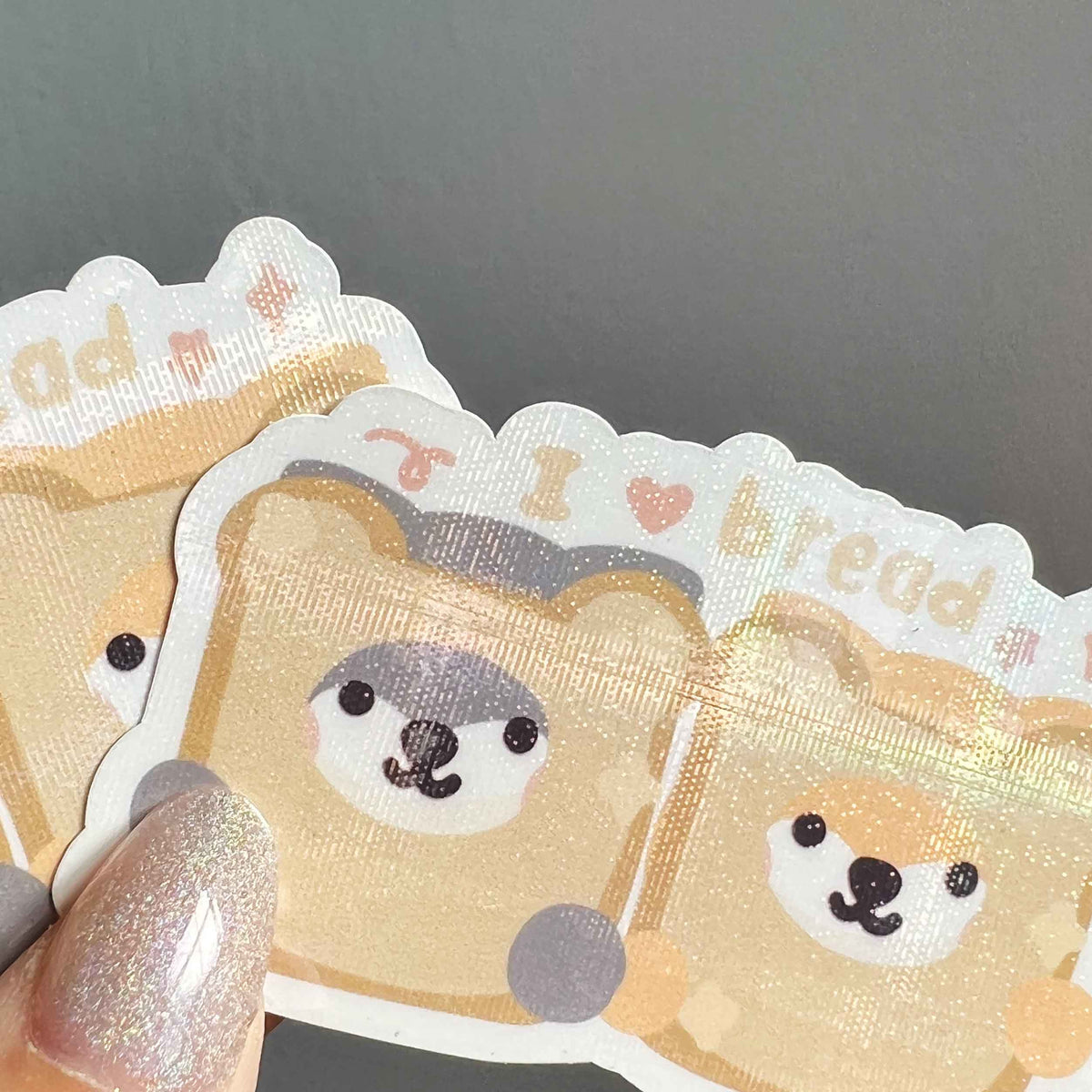 I Love Bread Sticker Flake