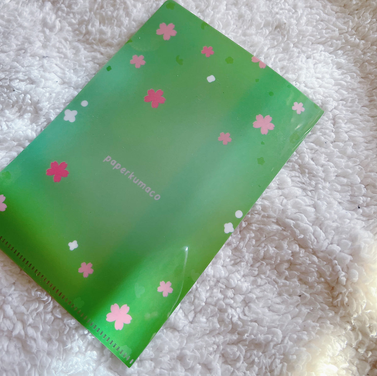 Coco and Kiki Picnic Green Floral File Folder