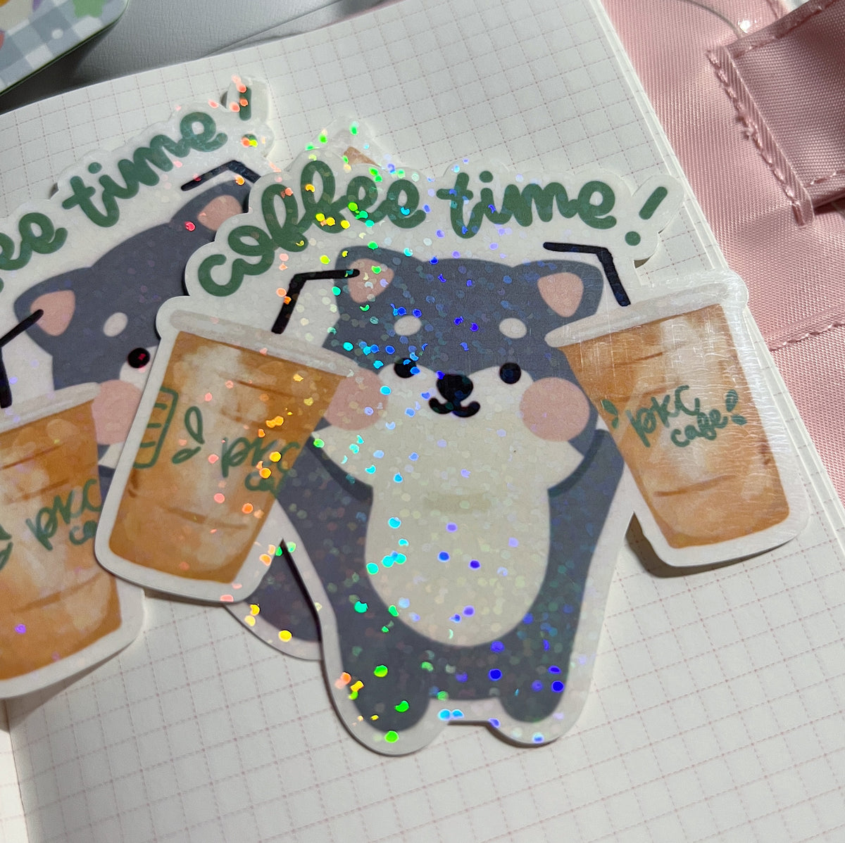 Coffee Time Sticker Flake