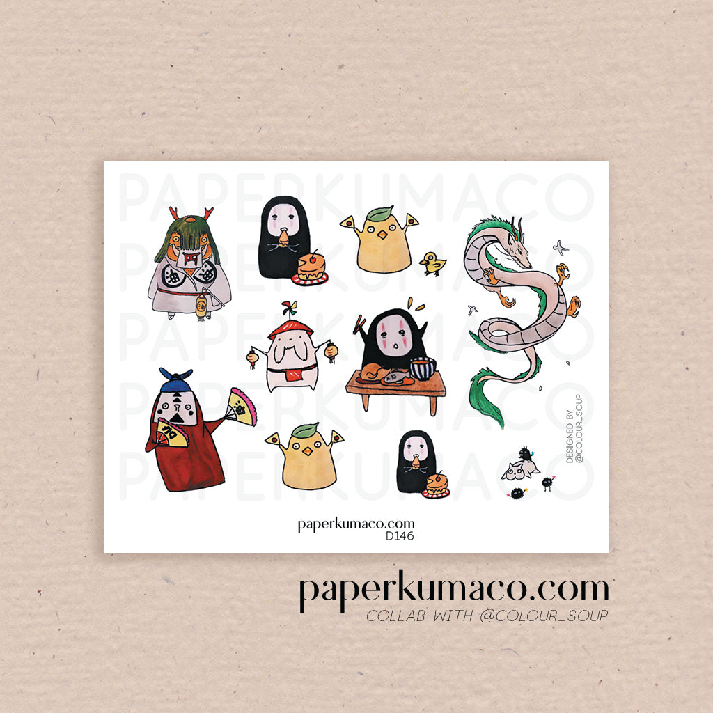 Spirited Characters Stickers