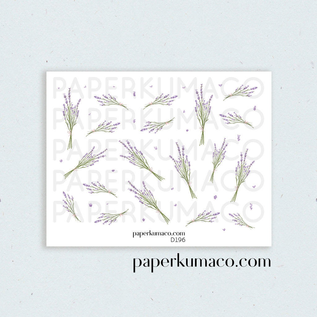 Lavender Floral Stickers