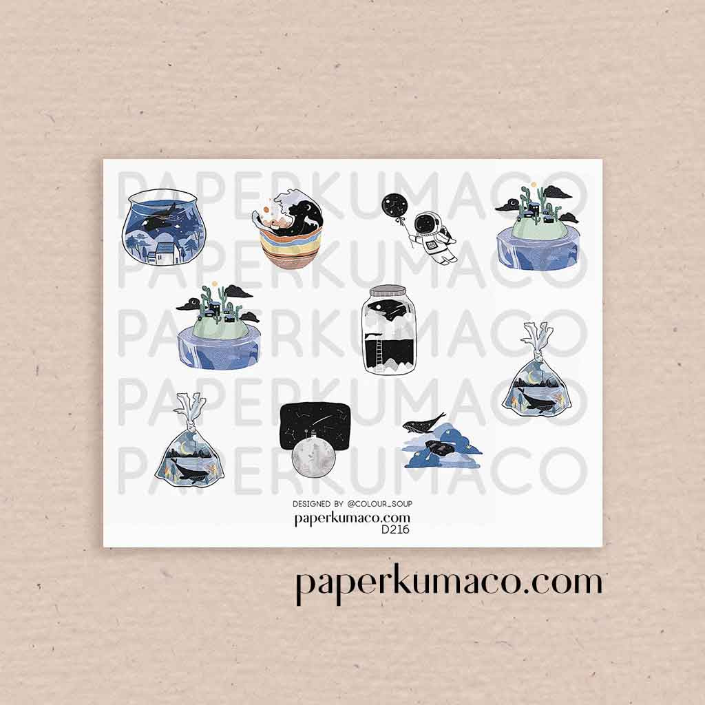 Pastel Coats Fashion Stickers - paperkumaco