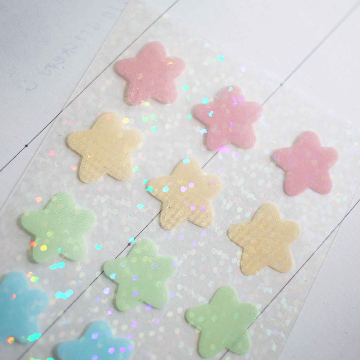 Pastel Stars Holo Sticker Sheet