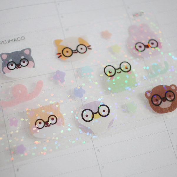 Nerd Glasses Sticker Sheet