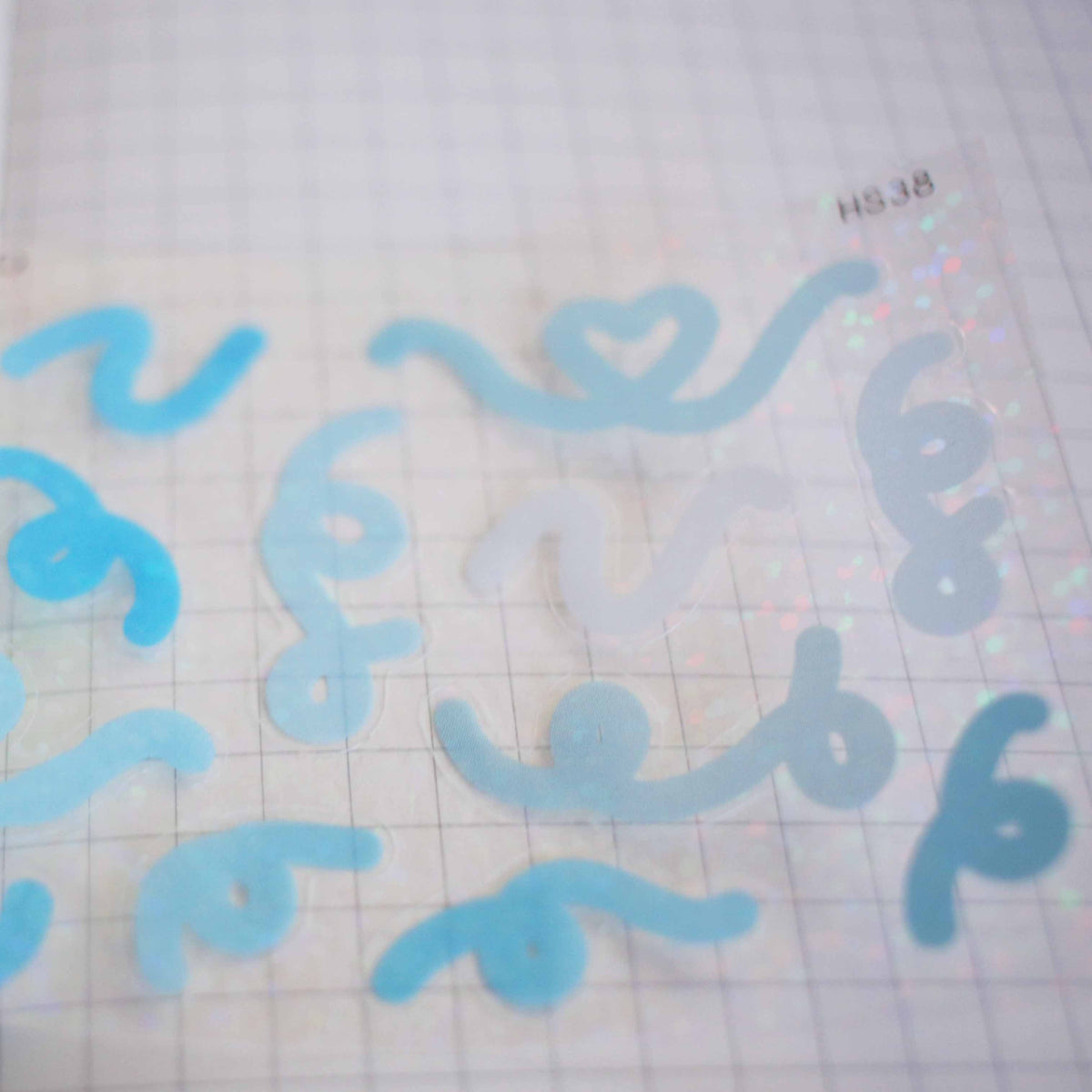 Blue Confetti Holo Sticker Sheet