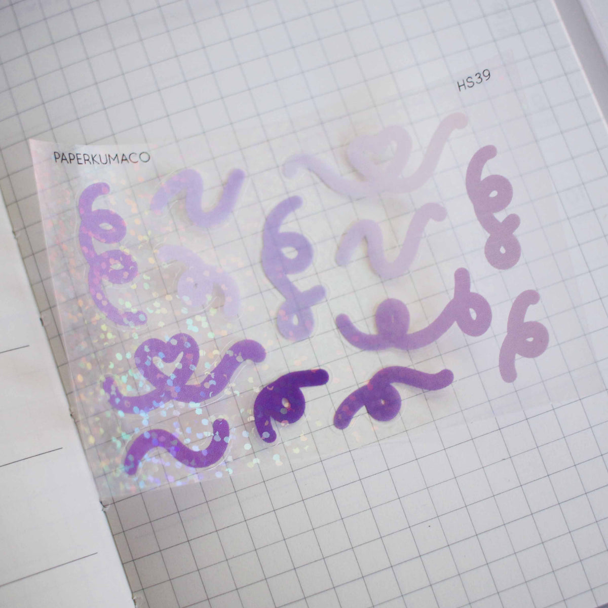 Purple Confetti Holo Sticker Sheet