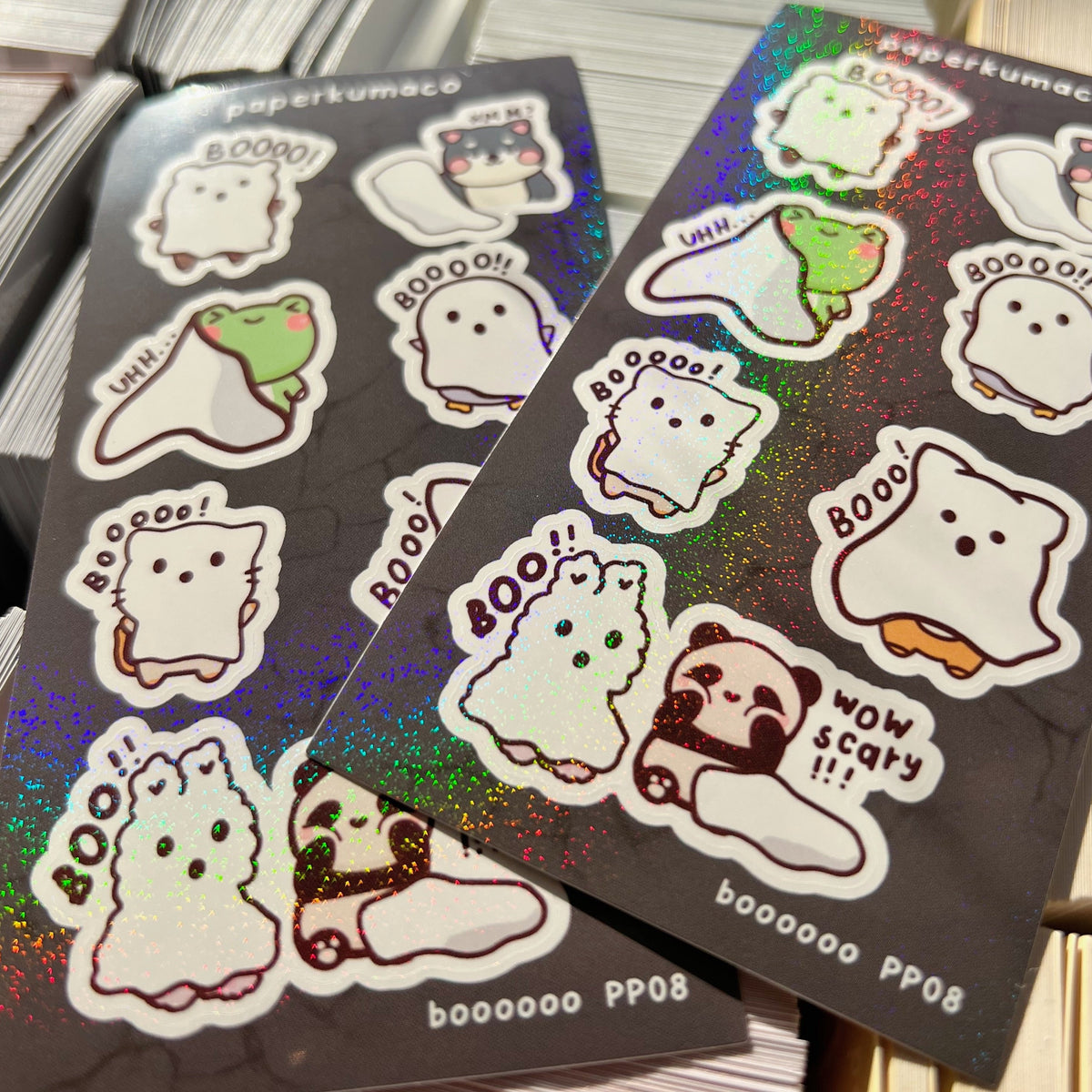 Booooo! Shimmer Sticker Sheet
