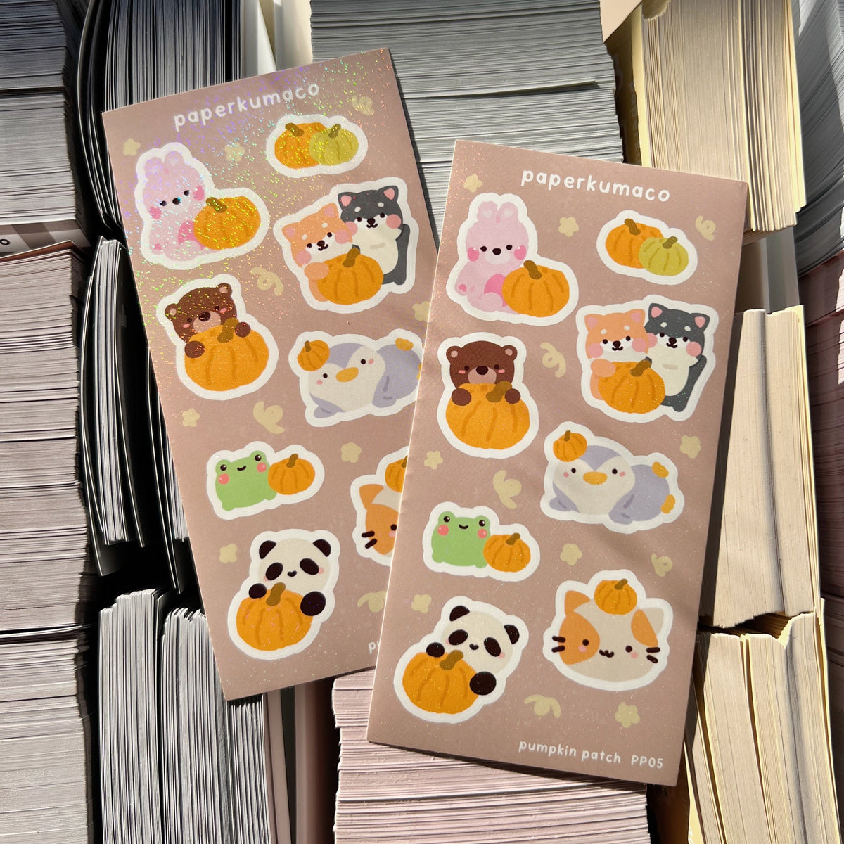 Pumpkin Patch Shimmer Sticker Sheet
