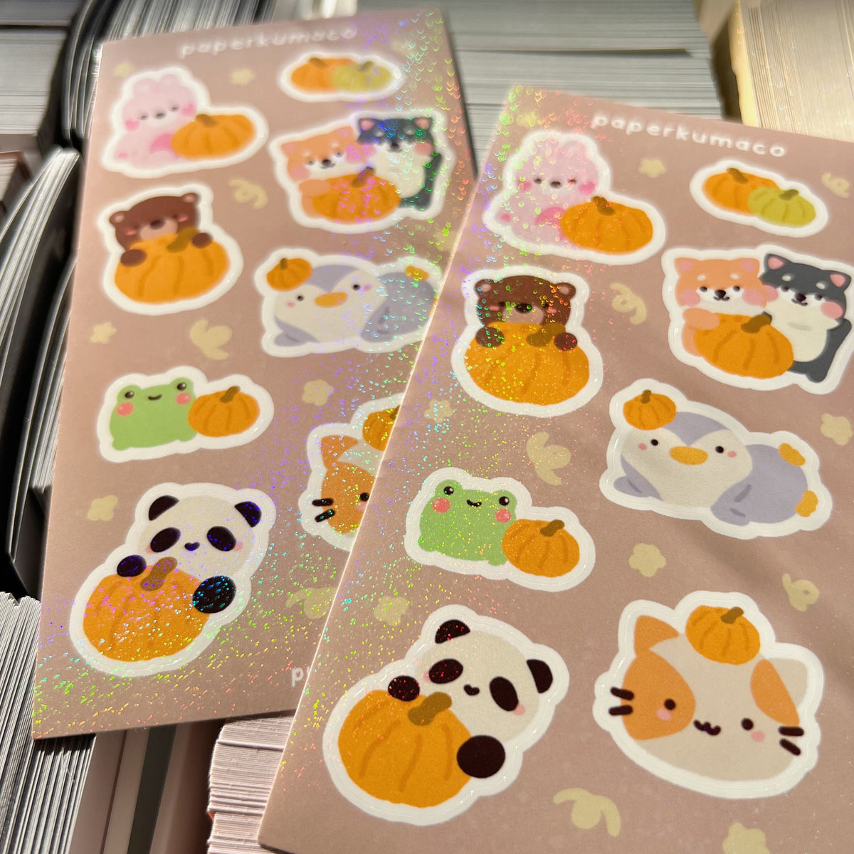 Pumpkin Patch Shimmer Sticker Sheet