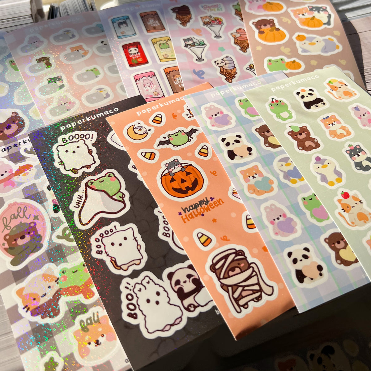 Autumn Vibes Shimmer Sticker Sheet