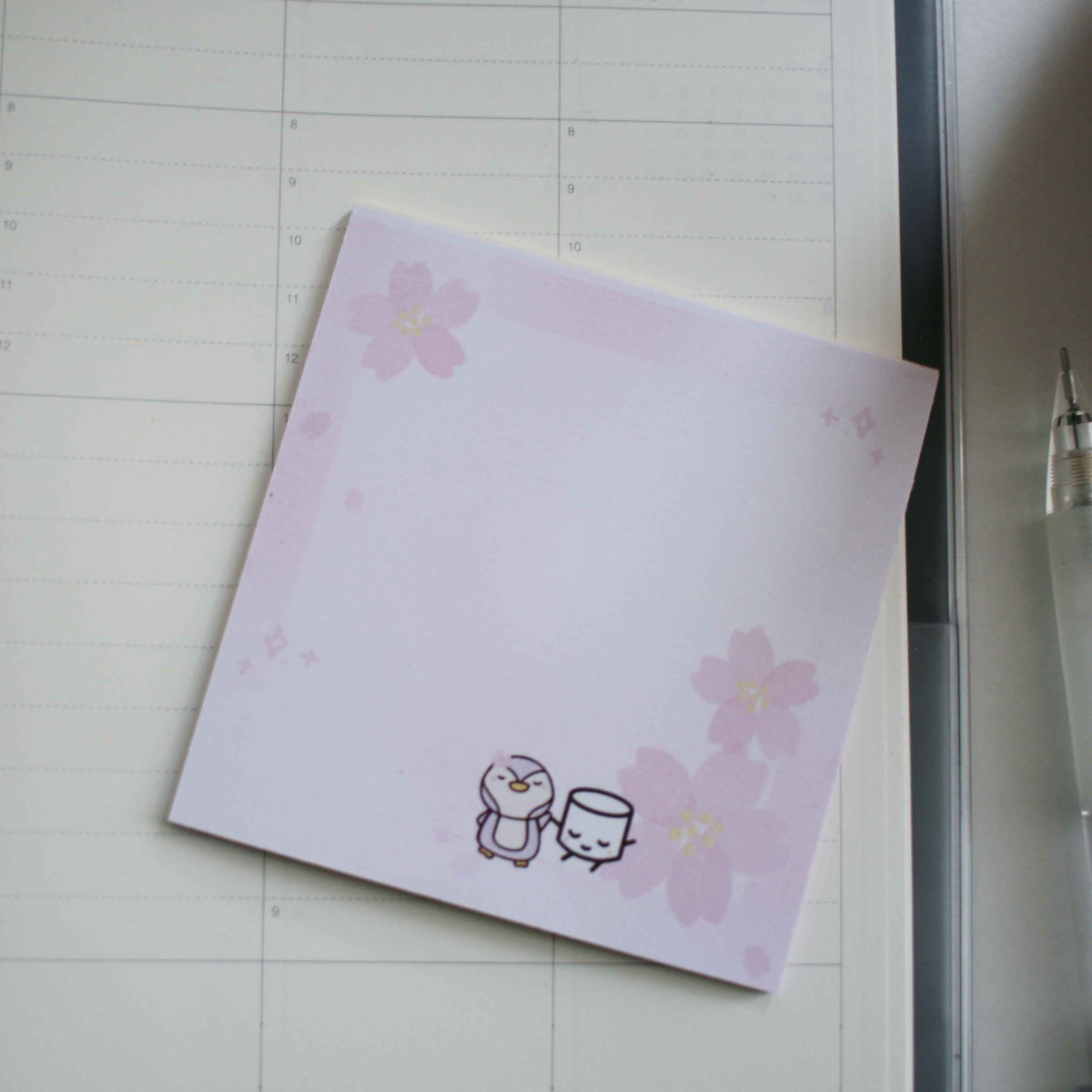 Toto and Maru Sakura Memo Pad (Collab with Paper And Milk)