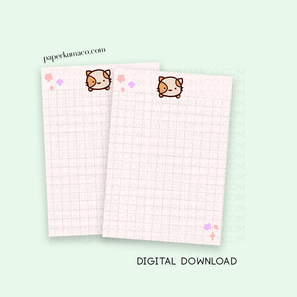 Momo Grid Paper - Digital Download