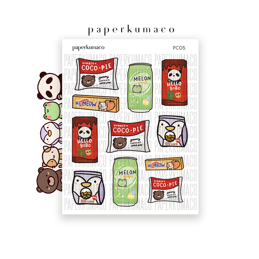 STICKII Snacks Sticker Sheet