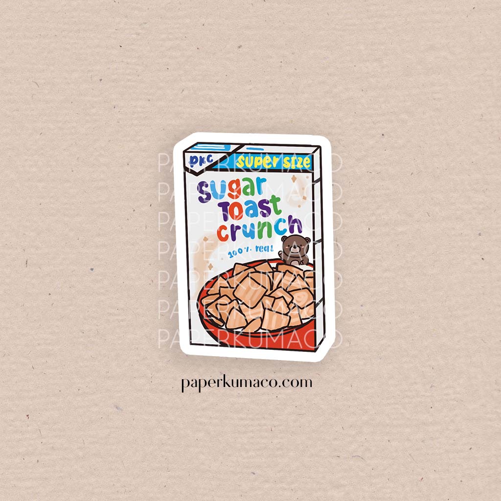 Sugar Toast Crunch Cereal Vinyl Sticker