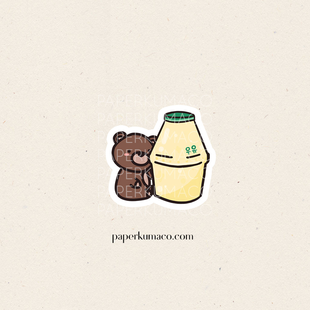 Coco Banana Milk Vinyl Sticker