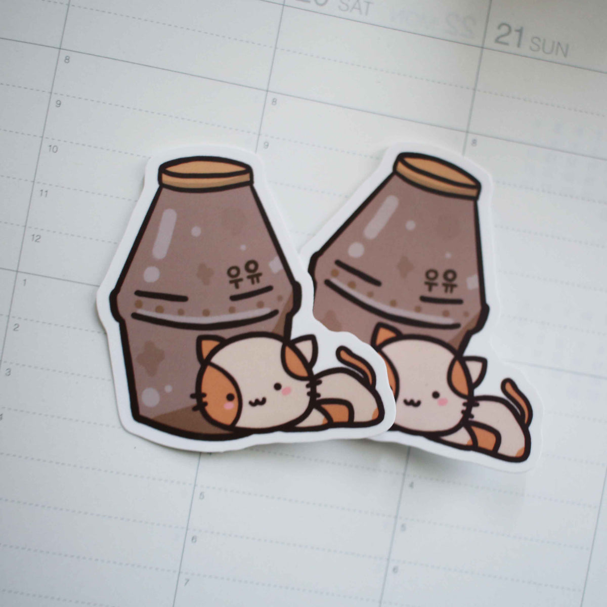 Momo Chocolate Milk Vinyl Sticker