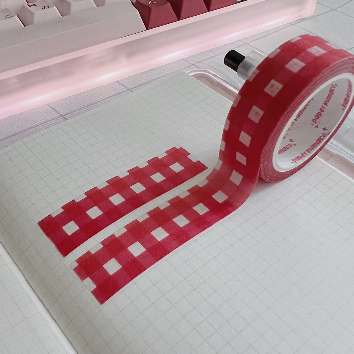 Little Red Gingham Washi Tape