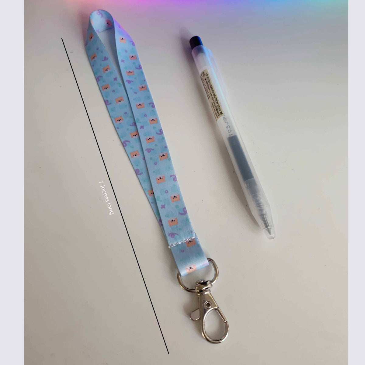 Lili Yellow Pastel Gingham Mini-Lanyard
