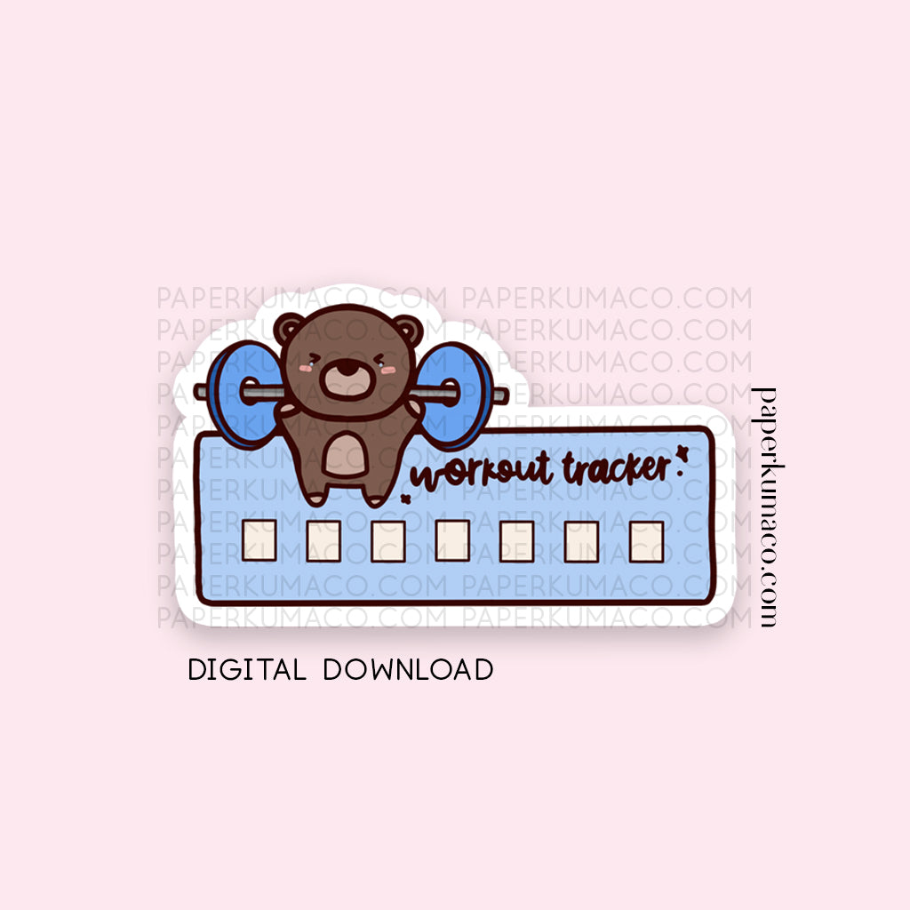 Coco Workout Tracker Clipart - Digital Download